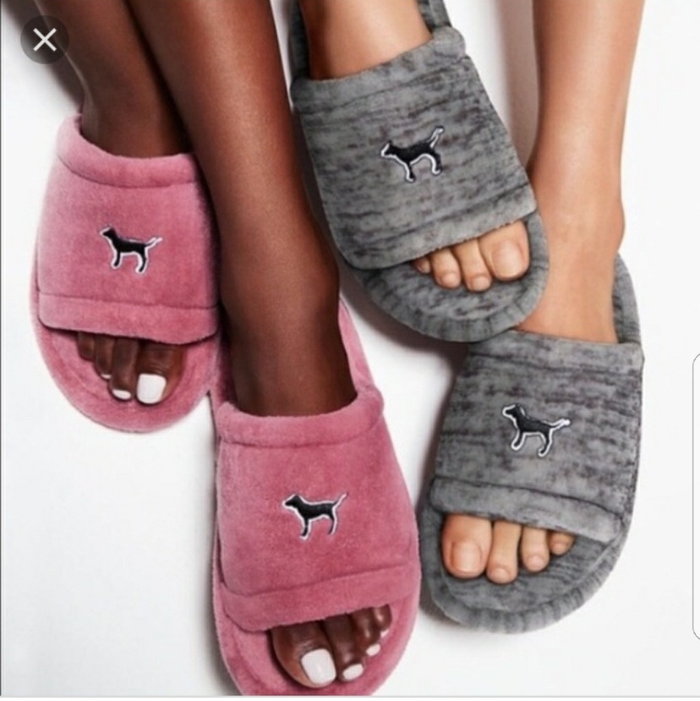 Victorias secret pink slippers